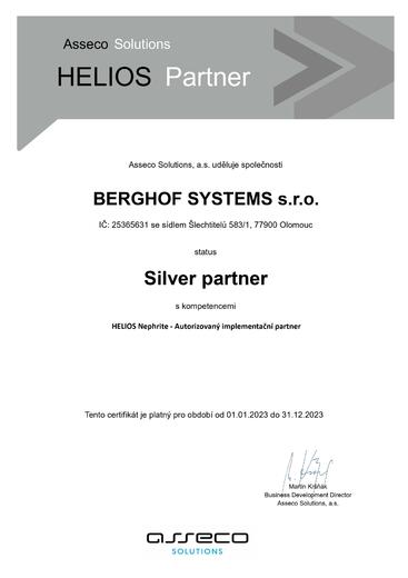 HELIOS_SILVERcertifikát2023